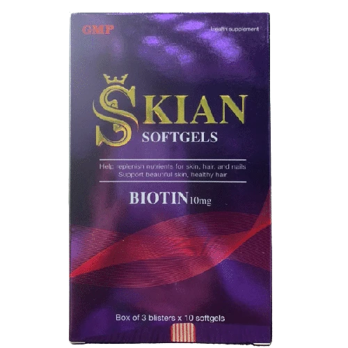 Skian Softgels - Chăm sóc da, móng, tóc luôn đẹp và khỏe mạnh