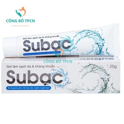 Gel làm sạch và sát khuẩn da Subạc - Giúp tái tạo da, mờ sẹo