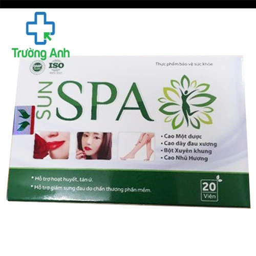 SUN SPA - Hỗ trợ Hoạt huyết tán ứ, giúp giảm đau, giảm tụ máu