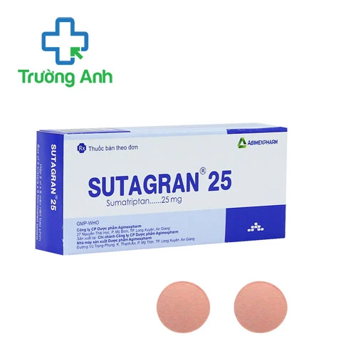 Sutagran 25mg Agimexpharm - Thuốc điều trị đau nửa đầu