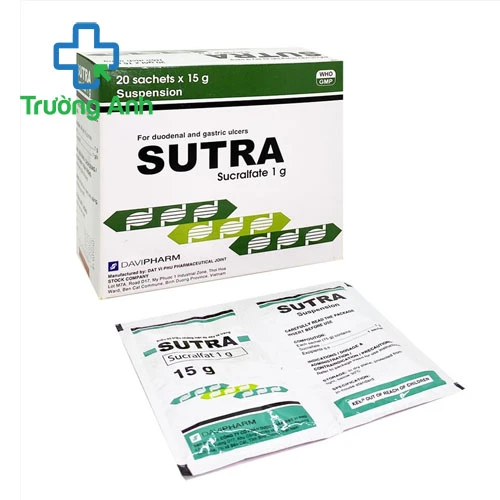 Sutra 1g Davipharm - Thuốc điều trị loét dạ dày tá tràng hiệu quả