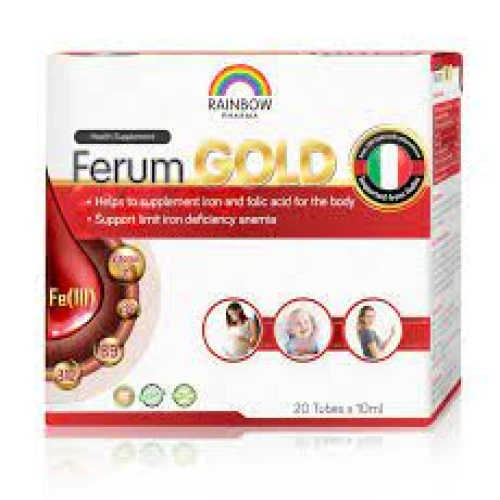 Ferum Gold - Thực phẩm chức năng bổ sung sắt và acid folic