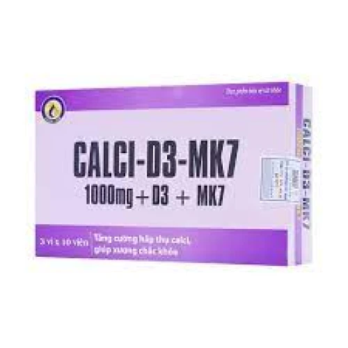 Calci D3-MK7 - Thực phẩm chức năng tăng cường hấp thu canxi