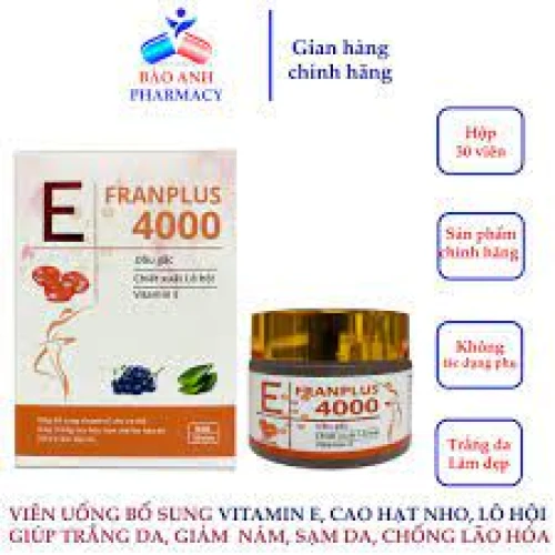 E-franplus 4000 - Thực phẩm chức năng dưỡng da