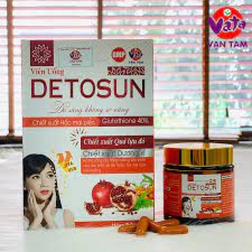 Viên uống Detosun - Thực phẩm chức năng bảo vệ da chống nắng