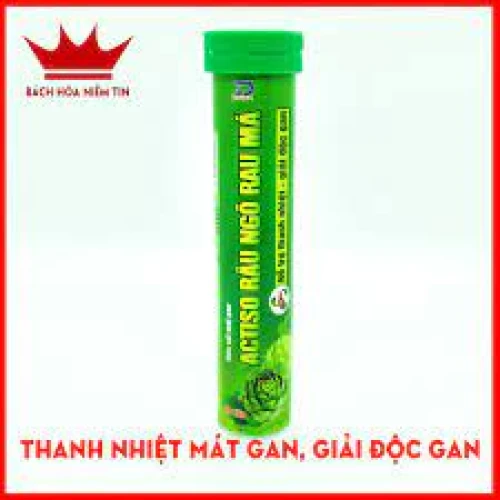 Viên sủi thanh nhiệt mát gan Actiso - Thực phẩm chức năng bổ gan