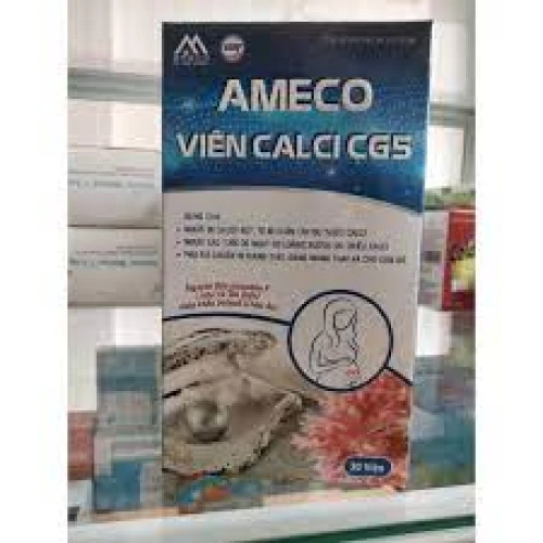 Ameco viên Calci CG5 - Thực phẩm chức năng giúp xương chắc khỏe