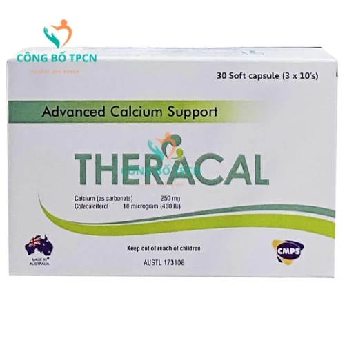 Theracal - Thực phẩm bổ sung vitamin D và canxi cho cơ thể của Úc