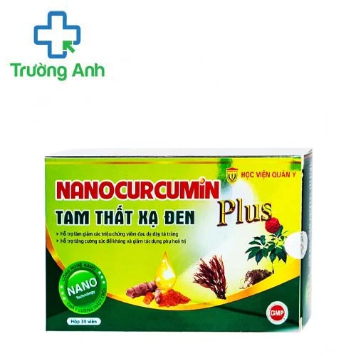 Curcumin Nano - Nghệ- Tam Thất- Xạ Đen - Hỗ trợ giảm đau dạ dày
