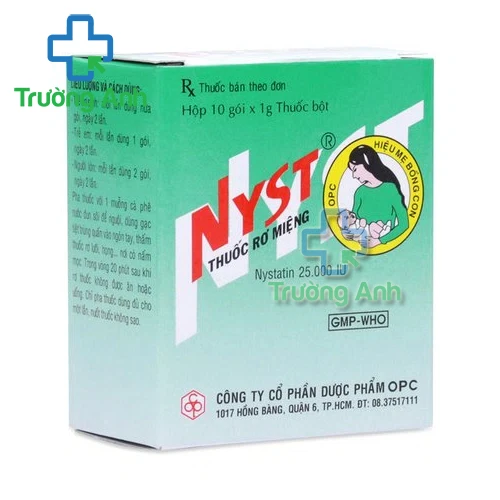 Thuốc rơ miệng Nyst OPC - Thuốc điều trị viêm miệng, lưỡi