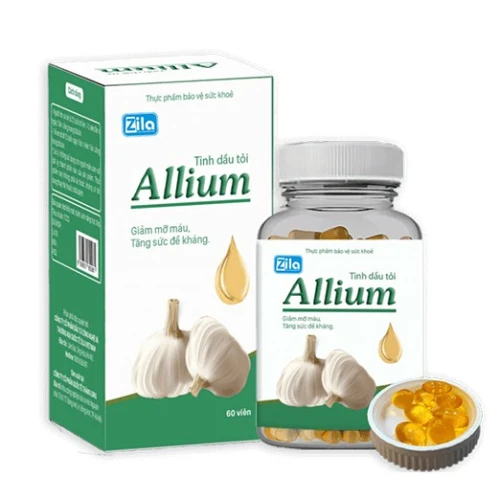 Tinh dầu tỏi Allium - Giảm mỡ máu, tăng sức đề kháng cho cơ thể