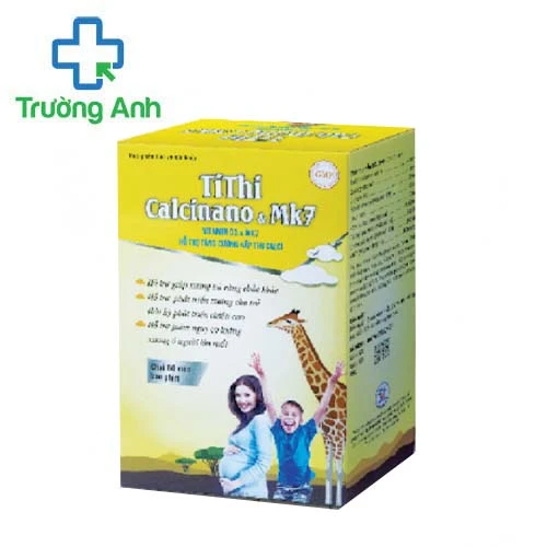 TiThi Calcinano & Mk7 - Hỗ trợ giảm nguy cơ còi xương ở trẻ