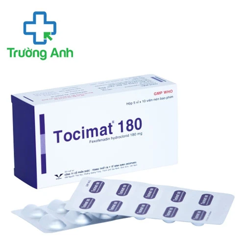 Tocimat 180mg Bidiphar - Thuốc làm giảm triệu chứng viêm mũi dị ứng