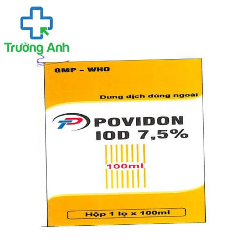 Dung dịch dùng ngoài TP Povidon iod 7,5% 100ml Thành Phát