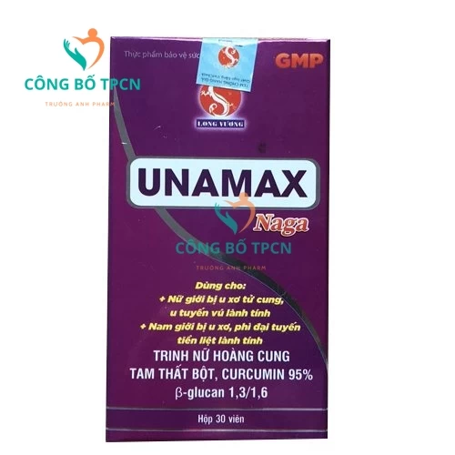 Unamax Naga - Hỗ trợ giảm sự phát triển của u xơ tử cung