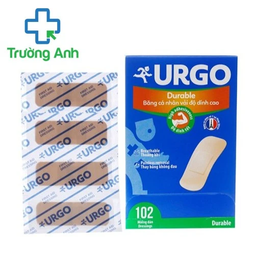 Băng dán cá nhân Urgo Durable, 102 miếng - Giúp bảo vệ các vết thương nhỏ