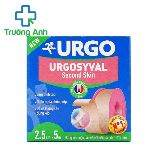 Băng keo lụa Urgosyval Second Skin 2.5cm x 5m - Cố định, duy trì băng gạc