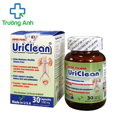 Uriclean (lọ) - Giúp điều trị sỏi thận, viêm đường tiết niệu hiệu quả