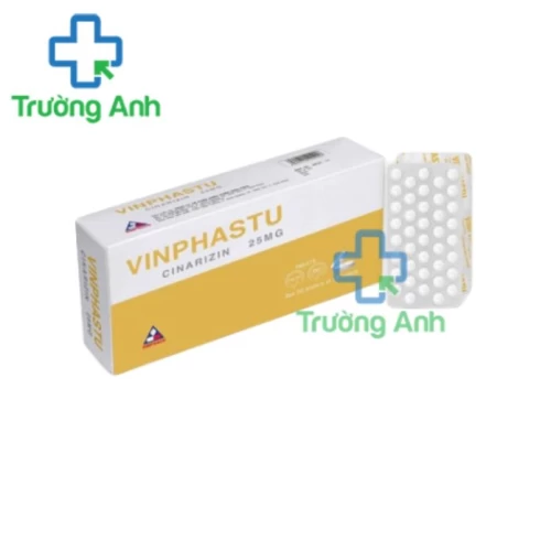 Vinphastu 25mg Vinphaco - Thuốc diều trị chứng chóng mặt, ù tai
