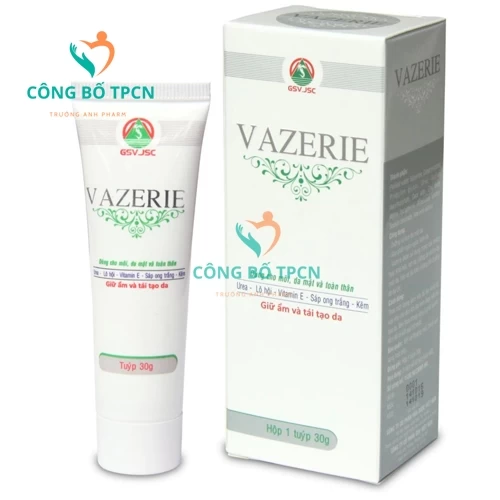 Vazerie - Kem dưỡng, làm dịu mát da, ngăn ngừa hăm da hiệu quả