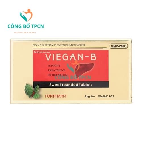 Viegan-B - Hỗ trợ điều trị viêm gan siêu vi B, tăng cường chức năng gan