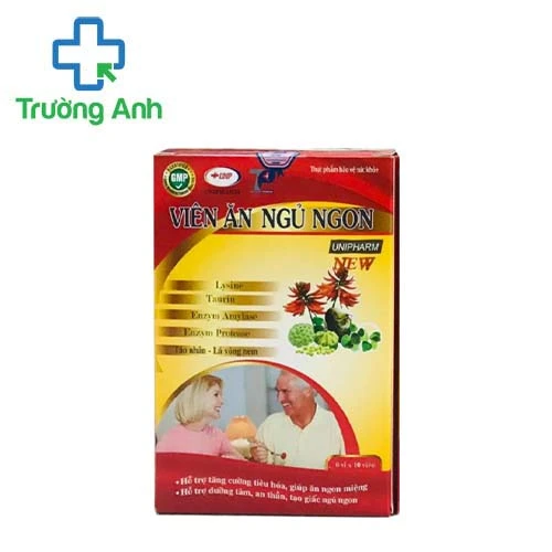 Viên ăn ngủ ngon Unipharm New - Hỗ trợ tiêu hoá tốt, ngủ ngon