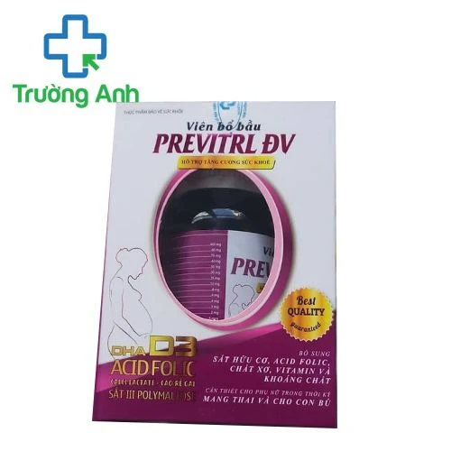 Viên bổ bầu Previtrl ĐV - Giúp tăng cường sức khỏe cho mẹ bầu