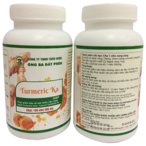 Viên nang Turmeric Ka - Hỗ trợ giảm triệu chứng viêm dạ dày, tá tràng