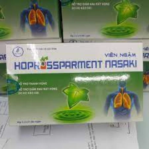 Viên ngậm Hoprosspartmen Nasaki - Giúp giảm ho nhiều,giảm tăng tiết đờm dãi