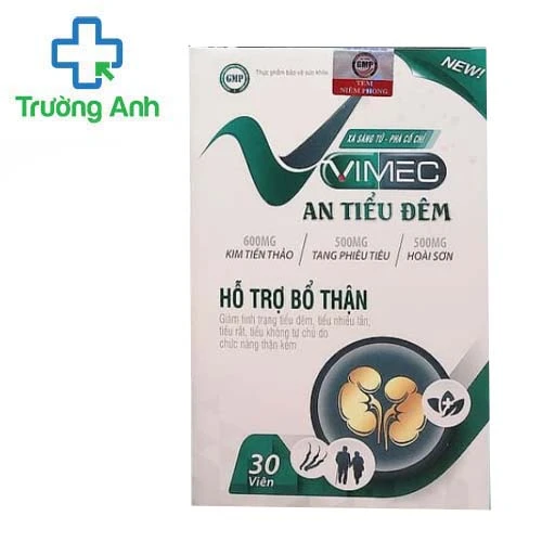 Vimec An Tiểu Đêm - Hỗ trợ bổ thận, giảm tình trạng tiểu đêm