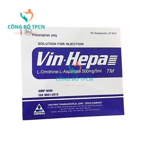 Vin-Hepa 500mg/5ml Vinphaco - Thuốc điều trị các bệnh lý ở gan