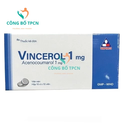 Vincerol 1mg - Thuốc phòng và điều trị huyết khối tĩnh mạch hiệu quả