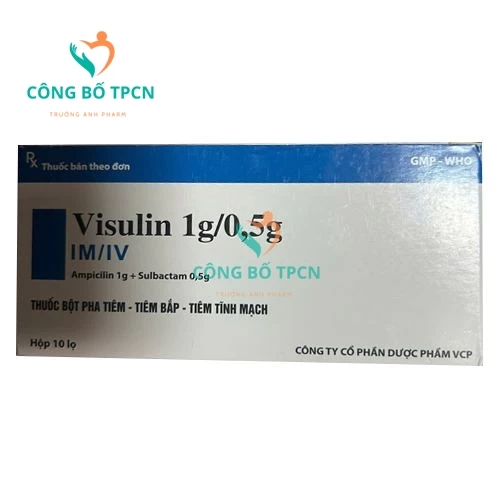 Visulin 1g/0,5g VCP - Thuốc điều trị nhiễm khuẩn