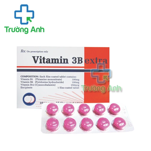 Vitamin 3B extra Quapharco - Thuốc điều trị giải độc do nghiện rượu