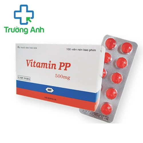 Vitamin PP 500mg Mebiphar - Giúp điều trị bệnh Pellagra, viêm da hiệu quả