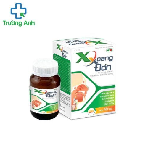 X Xoang Đơn - Giúp giảm các biểu hiện của viêm mũi