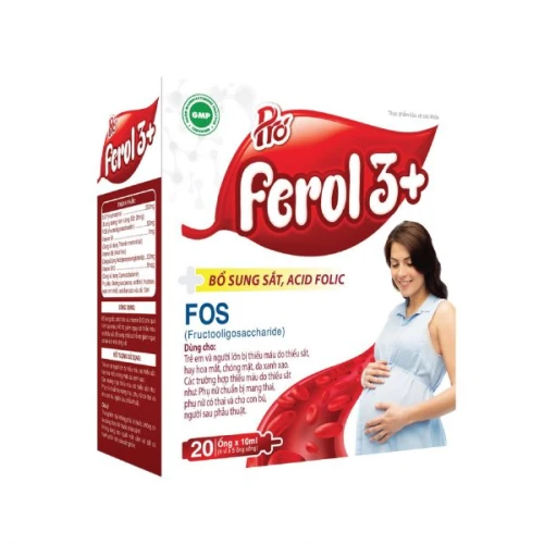 Pro Ferol 3+ - Bổ sung sắt acid folic và vitamin B12