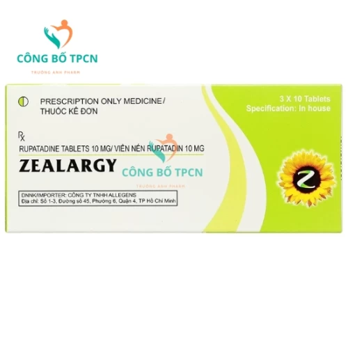 Zealargy - Thuốc điều trị viêm mũi dị ứng hiệu quả của Ấn Độ