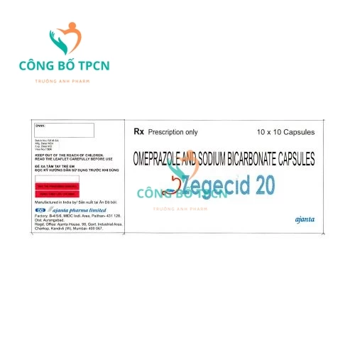 Zegecid 20 Ajanta - Thuốc điều trị loét dạ dày tá tràng