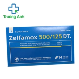 Zelfamox 500/125 DT Pharbaco - Thuốc điều trị nhiễm khuẩn hiệu quả