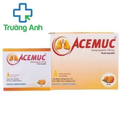 Acemuc 100mg - Thuốc điều trị các rối loạn về tiết dịch hô hấp hiệu quả