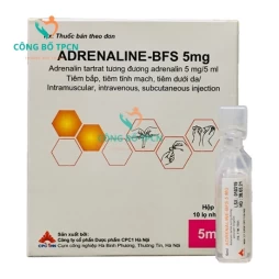 Adrenaline-BFS 5mg - Thuốc chỉ định hồi sức tim phổi, cấp cứu choáng phản vệ