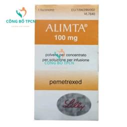  Alimta 100mg - Thuốc điều trị ung thư phổi hiệu quả