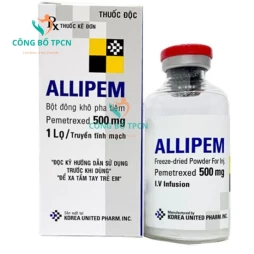 Allipem 500mg - Thuốc điều trị bệnh ung thư phổi của Hàn Quốc