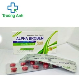 Alpha Broben Gold - Hỗ trợ giảm sưng tấy, phù nề do viêm họng