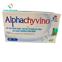 Alphachyvino - Hỗ trợ giảm sưng, phù nề, tụ máu hiệu quả