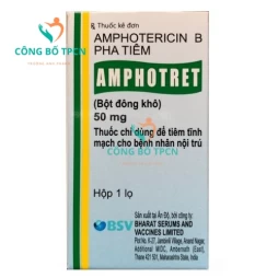 Amphotret 50mg - Thuốc điều trị nhiễm nấm hiệu quả của Ấn Độ