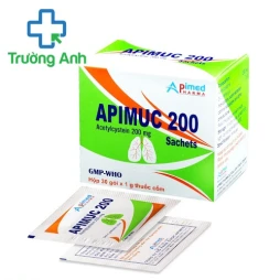 Apimuc 200 (thuốc cốm) - Thuốc điều trị viêm phế quản của Apimed