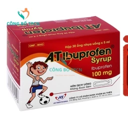 A.T Ibuprofen syrup (ống 5ml) - Thuốc giảm đau hạ sốt hiệu quả của An Thiên Pharma