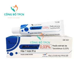 Atilimus 0.03% 10g An Thiên Pharma - Thuốc điều trị viêm da cơ địa